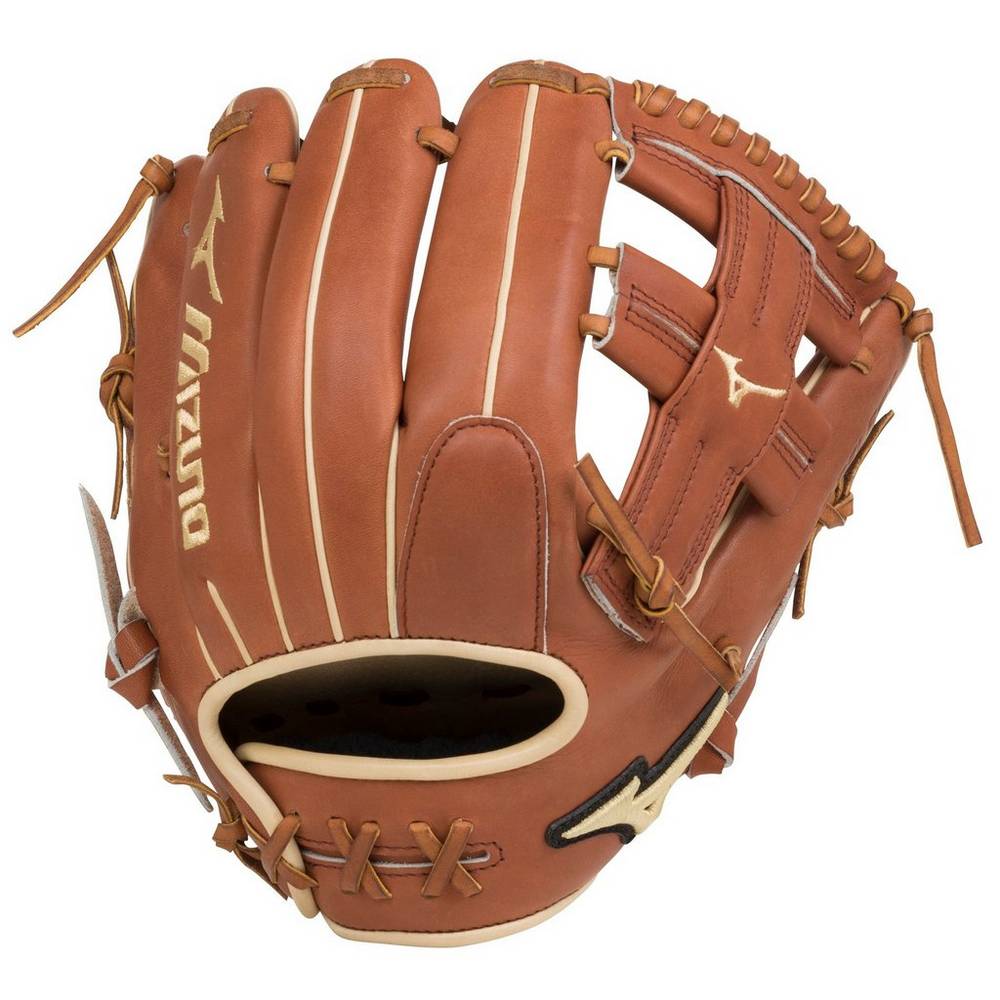 Womens Mizuno Pro Select Infield 11.5" - Regular Pocket Baseball Gloves Brown Philippines (GLWUAQ254